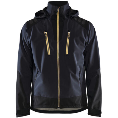 Softshelljacke BLAKLADER Wasserabweisend T.XL - DUNKELMARINE/JAUNE - 474925138635-XL
