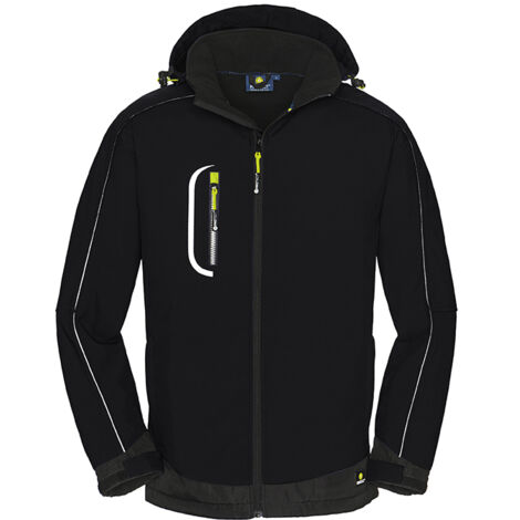Softshelljacke MONTANA schwarz Größe XS