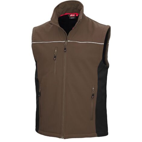 Softshellweste NITRAS MOTION TEX LIGHT 7167 braun/schwarz Gr. 5XL
