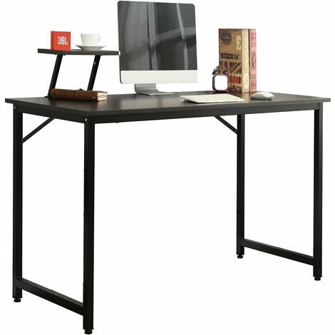 Soges – Bureau d'ordinateur 100x50cm – Table informatique avec étagères amovibles – Panneau de particules en bois – Hauteur 75cm – Pour salle à manger, salon, cuisine