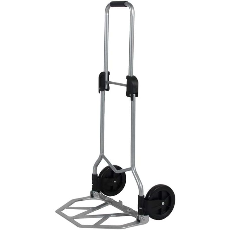 Soges - Diable Pliable Chariot de Transport à roulettes Plat Portable pour Maison, Bureau, Courses, Voyages, Capacité de Charge 60 kg, 48 x 48 x 102
