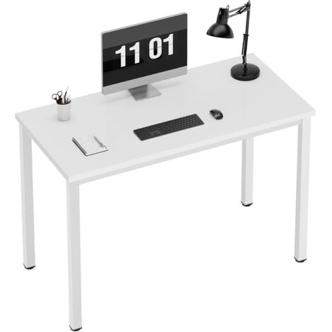 SOGES Escritorio pequeño para ordenador (100 x 60 x 75 cm),Blanco