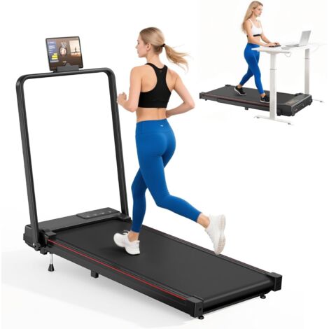SOGES Klappbares Laufband – 0,65 PS Motor, Geschwindigkeit 1–8 km/h, Maximale Belastung 100 kg, Sportlich, Kompakt und mit mobiler App