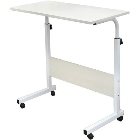Soges Laptoptisch Beistelltisch PC Tisch Notebook Sofatisch Laptopständer mit Rollen