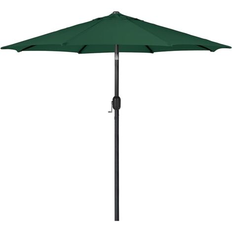 Soges Sonnenschirm Ø 264 cm, neigbarer Gartenschirm, Terrassenschirm, Kurbelschirm mit UV-Schutz, geeignet für Balkon, Garten, Terrasse