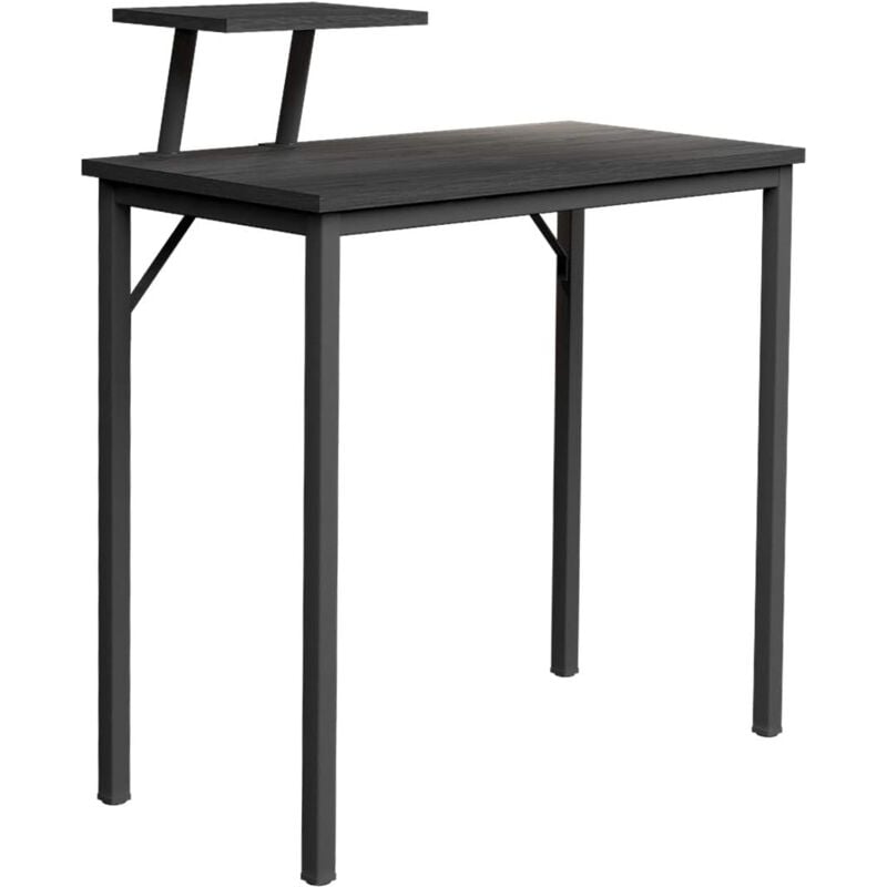 Soges - Bureau Ordinateur Table 80x40 cm Informatique Meuble de Bureau pour Ordinateur pour Salle à Manger, Salon, Cuisine,Noir