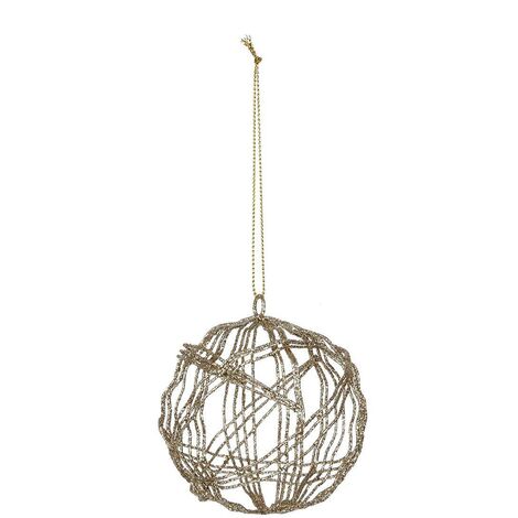 Soggetto in filo metallico a forma di palla o di stella - Feeric lights & christmas