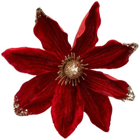Soggetto magnolia 22cm rosso - Atmosphera créateur d'intérieur