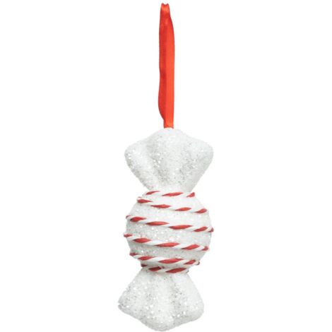 Soggetto per caramelle in polistirolo rotondo da 13 cm rosso bianco - Feeric lights & christmas