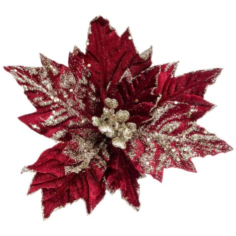 Soggetto stella di natale d.25cm rosso oro - Feeric lights & christmas