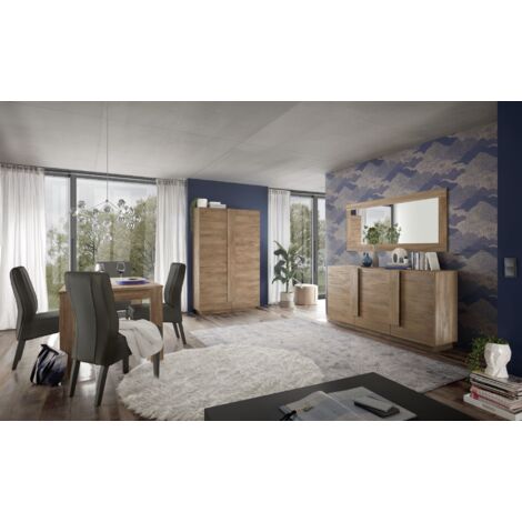Soggiorno Ares linea Sax in finitura Rovere Mercure