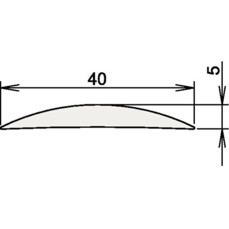Soglia alluminio 090 3-111 L.840mm alluminio.argento anod.ATHMER