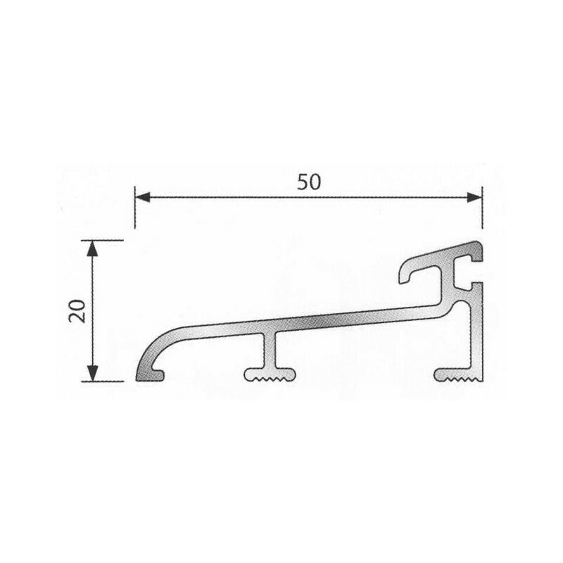 Image of Guarnizione EDPM nera DUVAL BILCOCQ - Per soglia BILCOCQ MT50 - TPC-J-CR