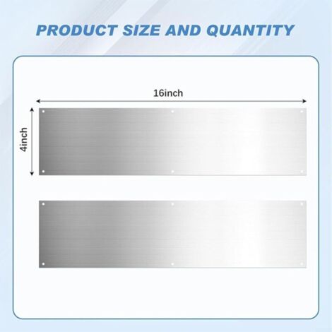 Soglie per porte in acciaio inox – Set da 2 – Resistenti ai graffi – Installazione semplice con viti – Per porte interne ed esterne