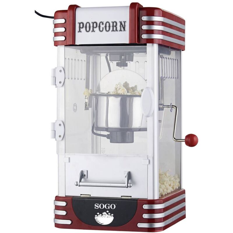 SOGO Human Technology PAL-SS-11350 Macchina per i popcorn Argento/Rosso