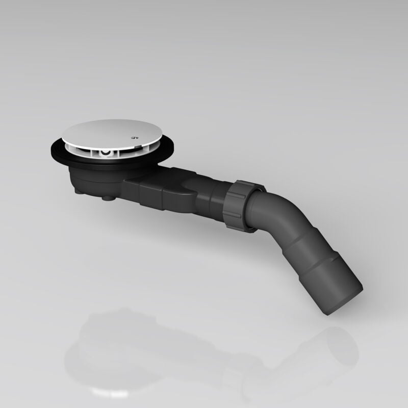 Doporro - Bonde de Douche Bonde Extra-Plate de Receveur de Douche Gris Trou d'Évacuation de ø 45 mm AL05