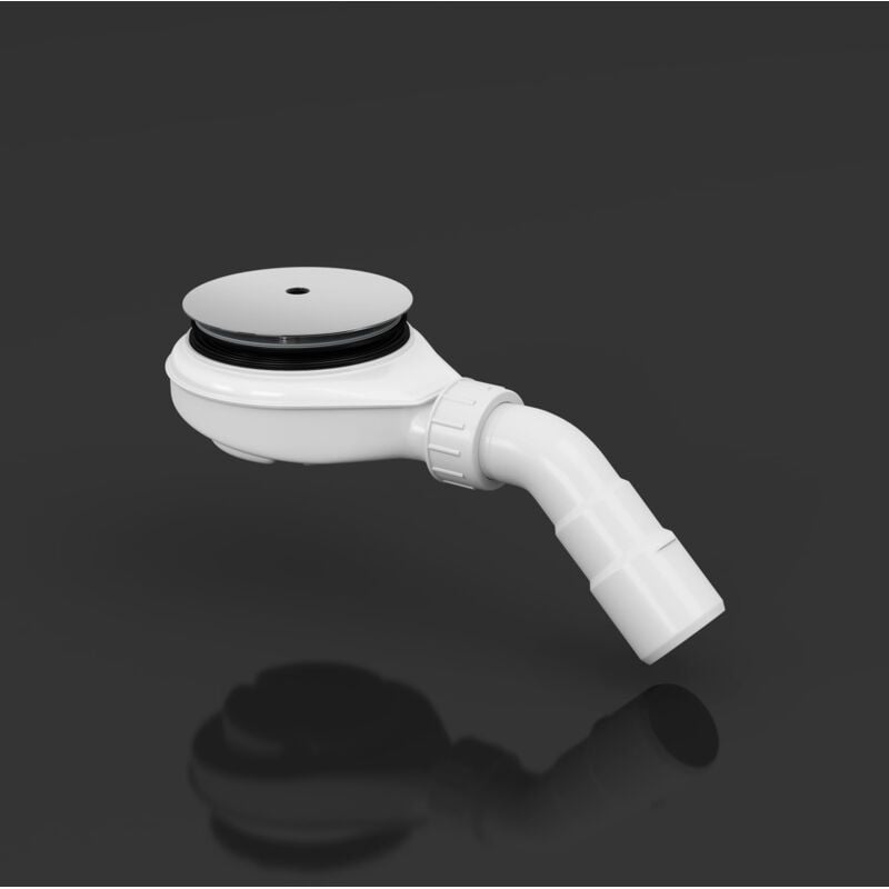 Doporro - Bonde de Douche Bonde Extra-Plate de Receveur de Douche Blanc Trou d'Évacuation de ø 45 mm AL04