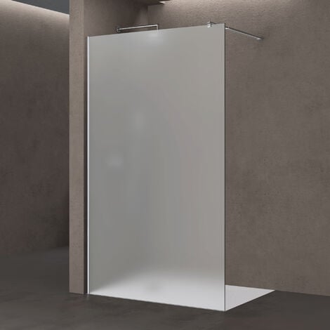 Paroi de douche à l'italienne EX102 - Verre nano transparent 10 mm -  Couleur et largeur au
