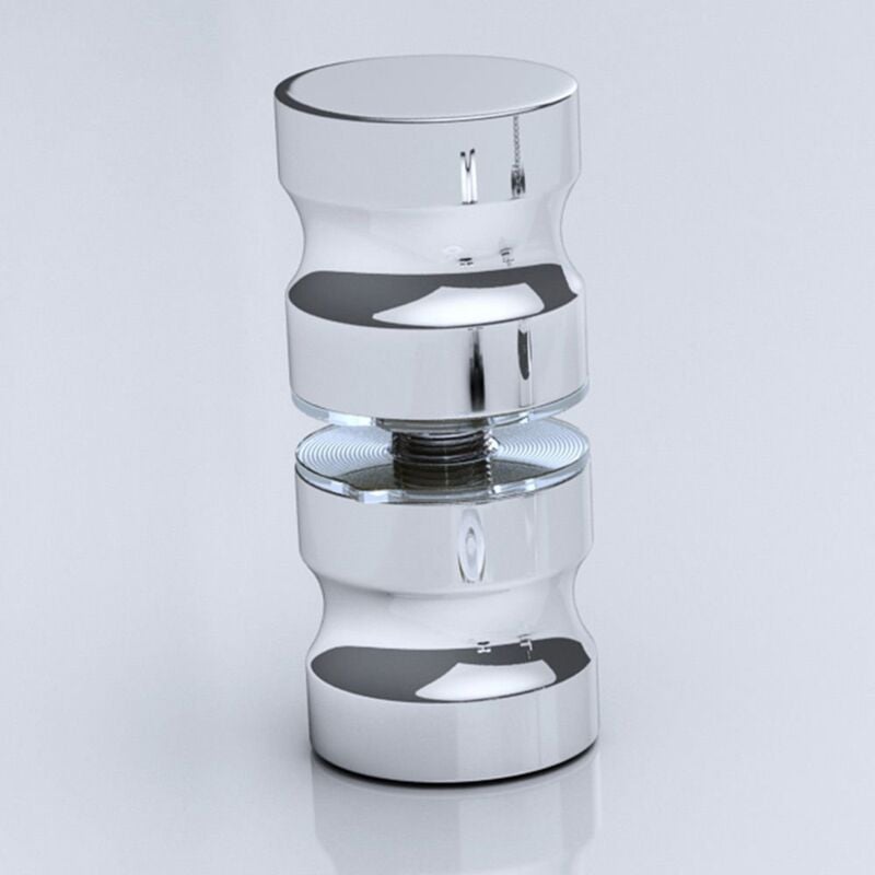 Doporro - Poignée de Porte Boutons Bec de Canne Rond Chromé Brillant pour Porte Douche Tk01