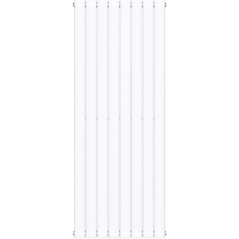 Sogood - Radiateur pour Chauffage Central Radiateur à Eau Chaude Design Vertical Panneau Monocouche Blanc 160x61cm - Blanc