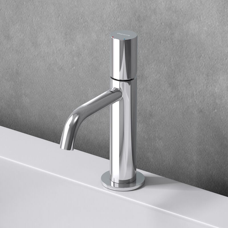 Sogood Robinet mitigeur chromé design minimaliste 20,7 cm robinet de salle bains pour lavabo et vasques
