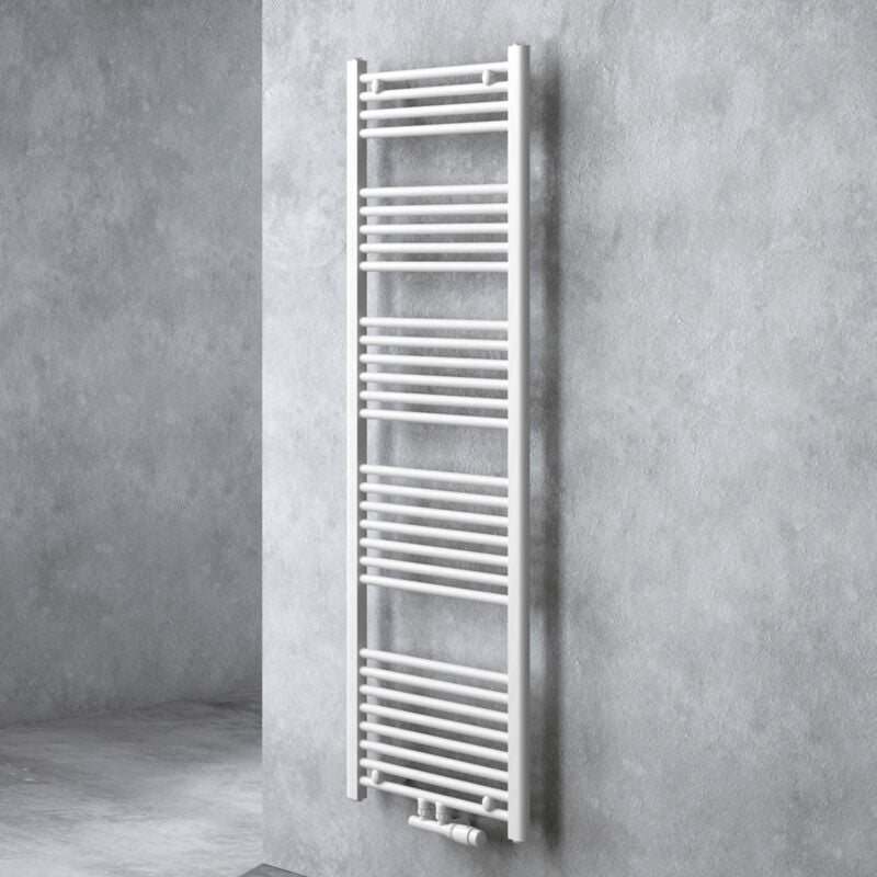 Doporro - Radiateur de Salle de Bain Sèche-Serviette 160x50cm Tubulaire Vertical Chauffage Électrique Blanc avec Résistance pour Radiateur 800W rhe