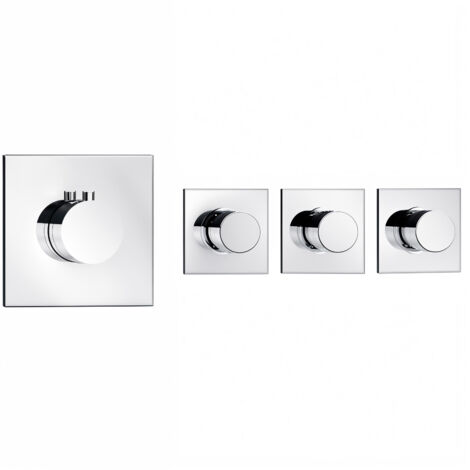 Soho 3 Wege Unterputz Thermostat Armatur