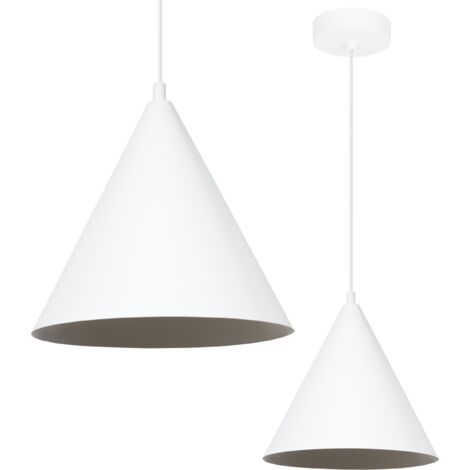 SOHO HÄNGELAMPE WEISS 1 FLACH 25CM E27