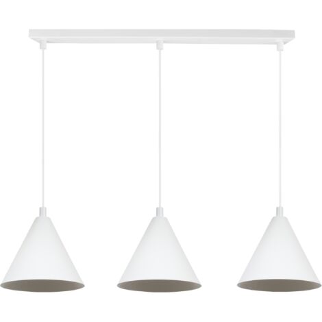 SOHO HÄNGELAMPE WEISS 3-PLATTE 14CM E14