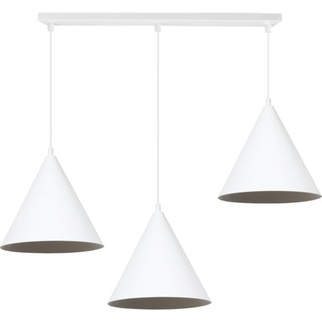 SOHO HÄNGELAMPE WEISS 3-PLATTE 25CM E27