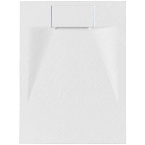 Soho SMC Duschwanne SlimLine – nur 35 mm flach, modern & robust:Weiß, 100x90 cm