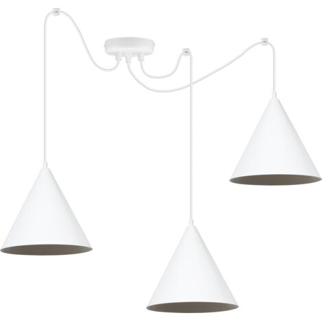SOHO SPIDER HÄNGELAMPE WEISS 3-STECKER 25CM E27