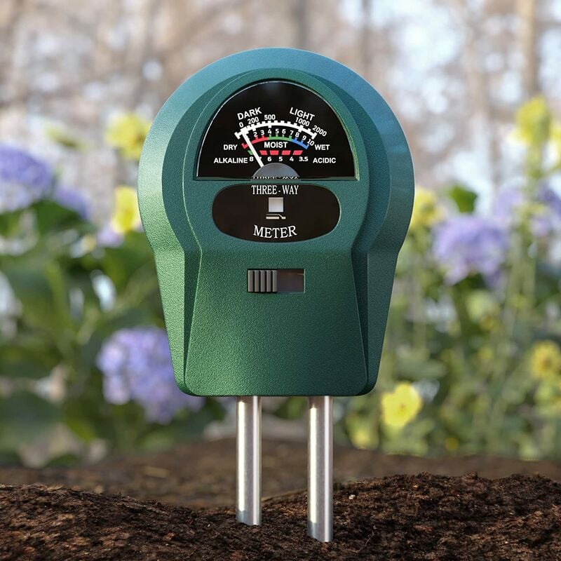 Soil Moisture Meter for Garden, 3-in-1 Soil Test Meter, No Batteries Needed, Plant Moisture Meter for Soil and pH Meter Tester, Soil Moisture Meter