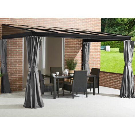 Sojag Abri de terrasse en aluminium St. Barth 812 Anthracite 248x364x240 cm