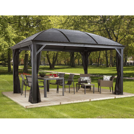 Sojag Pavillon Moreno 10x14, anthrazit, 298 x 423 x 283 cm (L x B x H), Aluminium