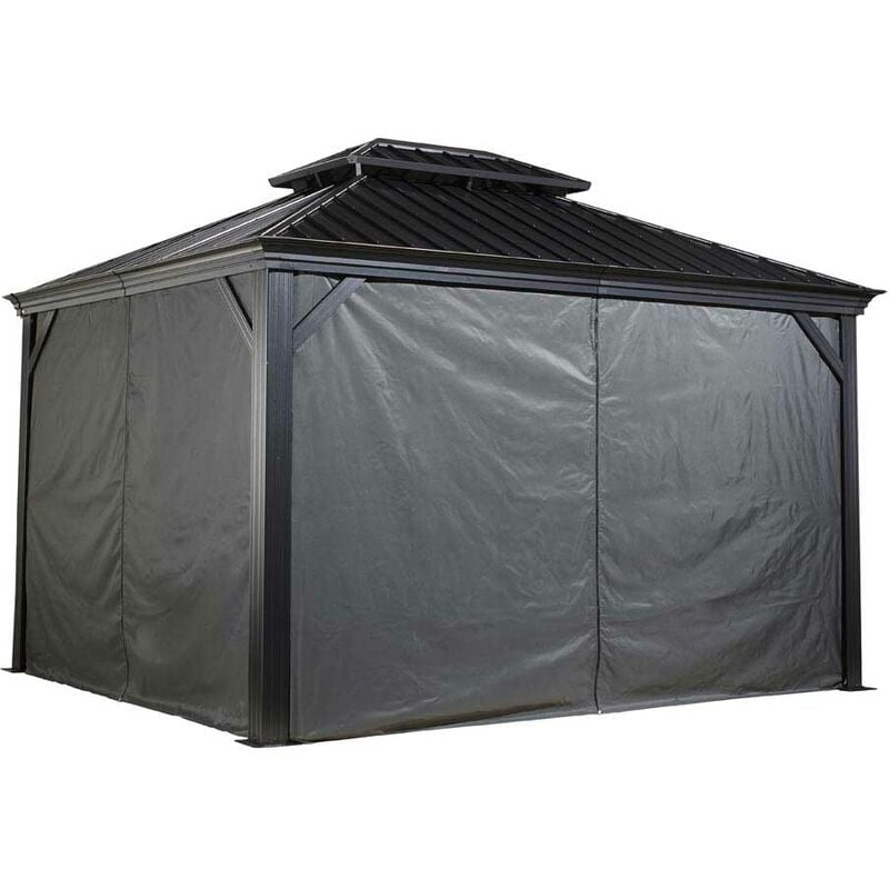 Sojag - Rideaux avec clips pour pavillon Mykonos Messina 1012