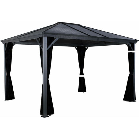 Sojag Pavillon Ventura 10x14, anthrazit, 296 x 423 x 261 cm (L x B x H), Aluminium