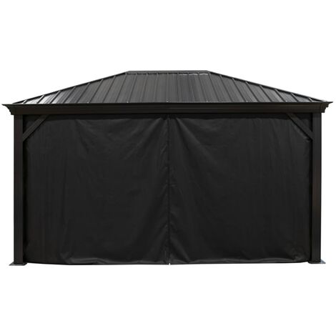Sojag Rideaux avec clips pour pavillon Marsala 1014 Noir