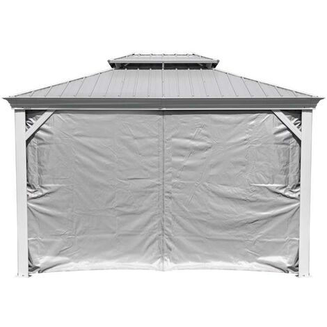Sojag Rideaux avec clips pour pavillon Messina 1012 Taupe