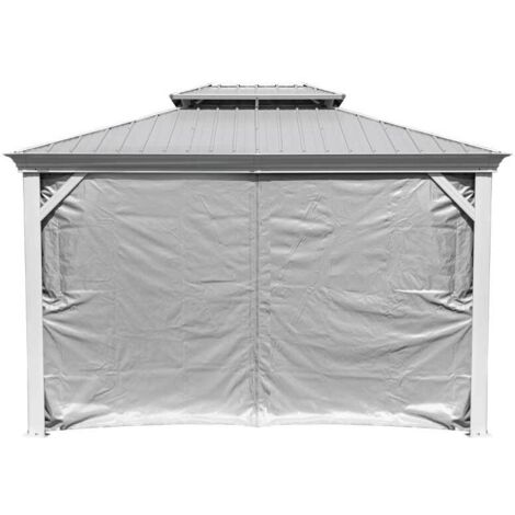 Sojag Vorhang-Set passend zu Messina 10x12, taupe, Polyester