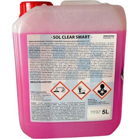 Sol Clear Smart 5l Concentrato disinfettante per solarium