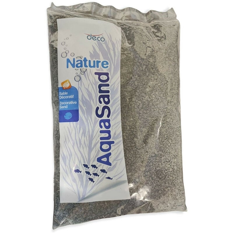 Sol décoratif 1-4 mm, naturel basalte noir AquaSand 1 kg pour aquarium Animallparadise Noir