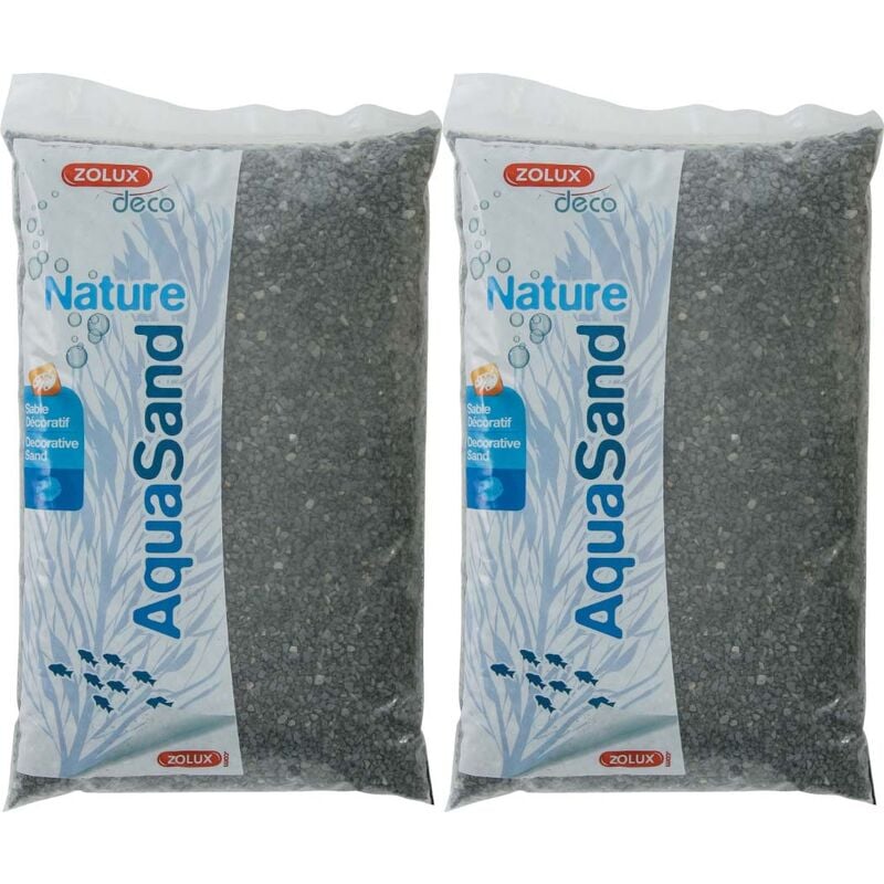 Zolux - Sol décoratif Aquasand basalte noir 10 kg