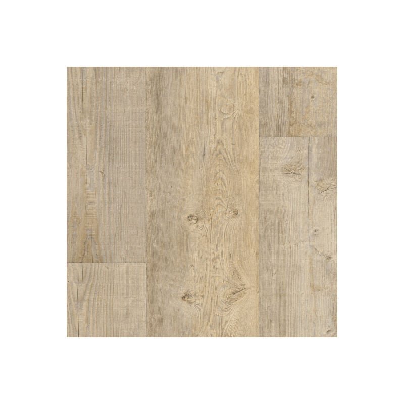 Sol Lino Eco - Imitation parquet bois blanc vieilli - Rouleau de 3m x 25m