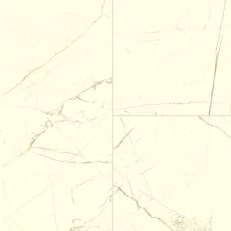 Sol Lino Tendance - Imitation carrelage en marbre blanc vanille - Echantillon 15 x 20 cm