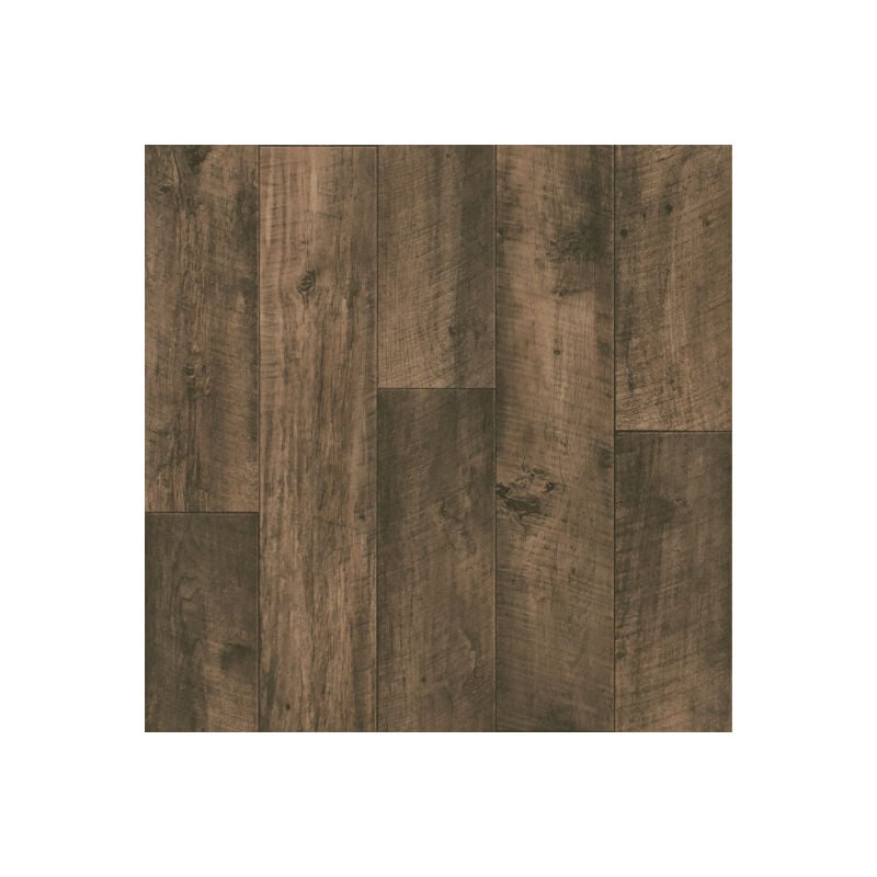 Sol pvc Best - Imitation parquet Chêne Brun Foncé - Rouleau de 3m x 3m