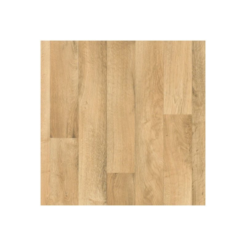 Sol pvc Best - Imitation parquet Hêtre Brun Clair - Rouleau de 4m x 3m