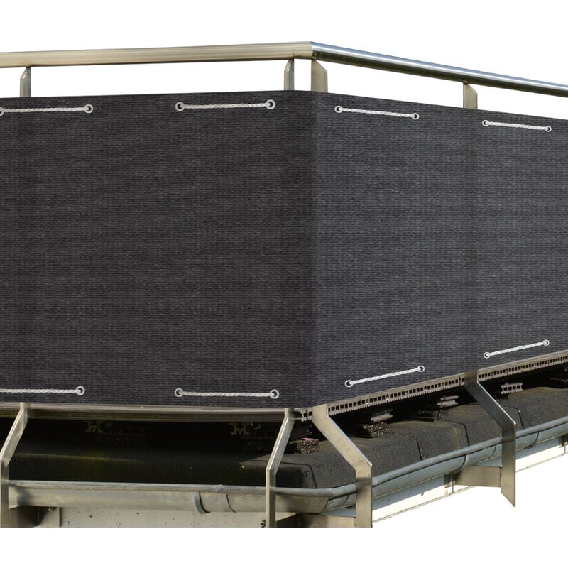 Brise vue pour balcon SolVision HB2 hdpe 300x90cm Anthrazit - Sol Royal