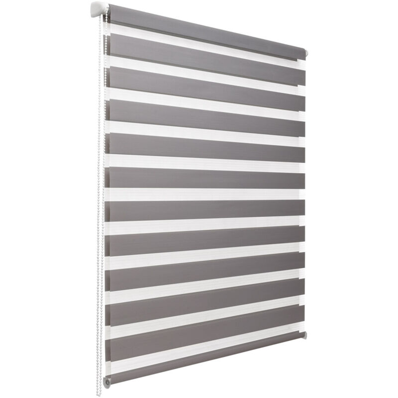 Sol Royal Doppelrollo Soldecor Dl2, 90x220cm, Grau – Klemmfix Ohne Bohren