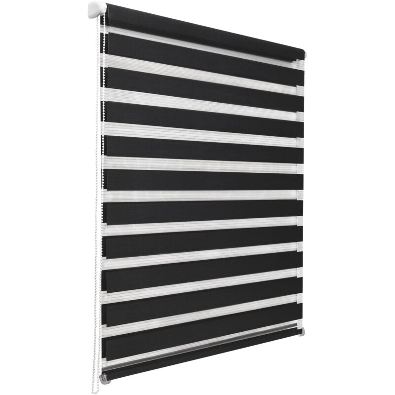Sol Royal Doppelrollo Soldecor Dl2 100x150cm Schwarz – Klemmfix Ohne Bohren